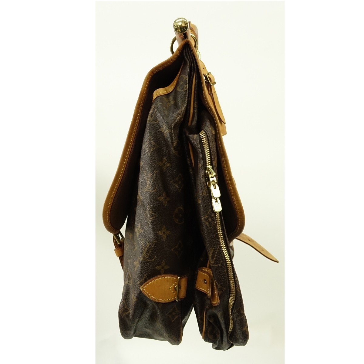 Louis Vuitton Brown Monogram Canvas Sac Chasse Bag