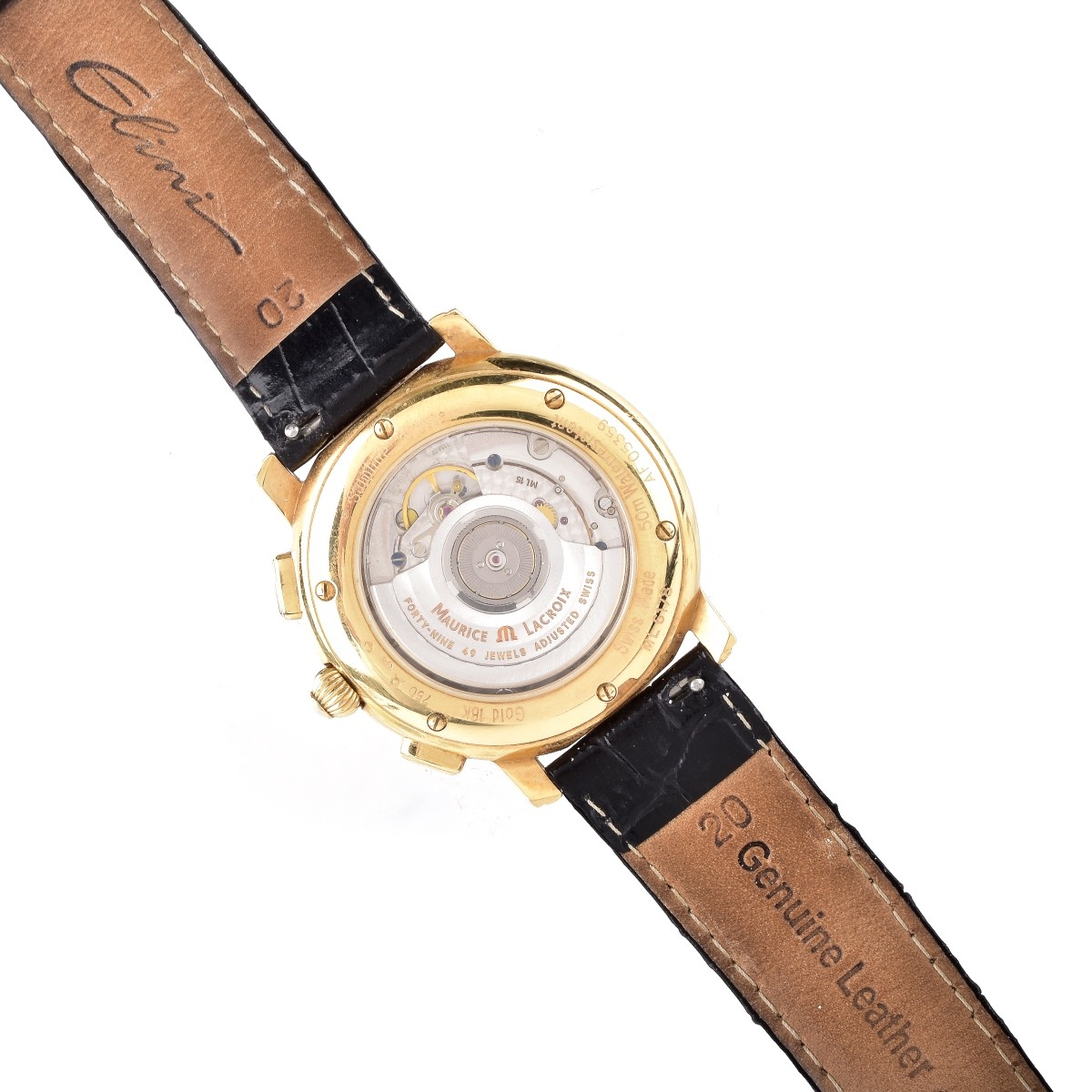 Man's Maurice Lacroix 18K Masterpiece Flyback