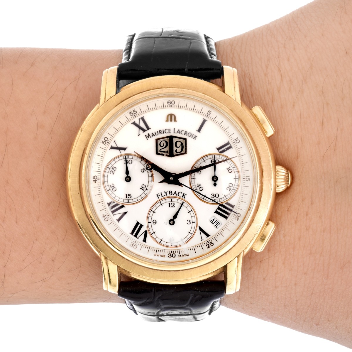 Man's Maurice Lacroix 18K Masterpiece Flyback