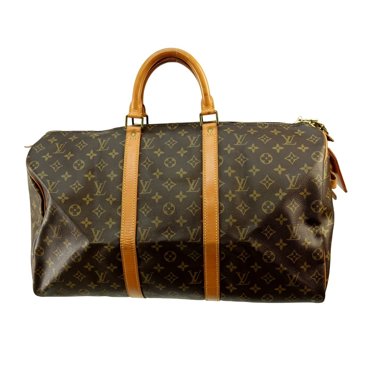 Louis Vuitton Brown Canvas Monogram Keepall 50 Bag