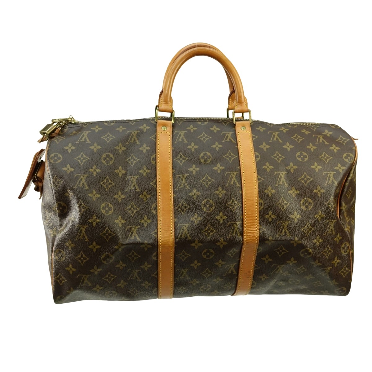Louis Vuitton Brown Canvas Monogram Keepall 50 Bag