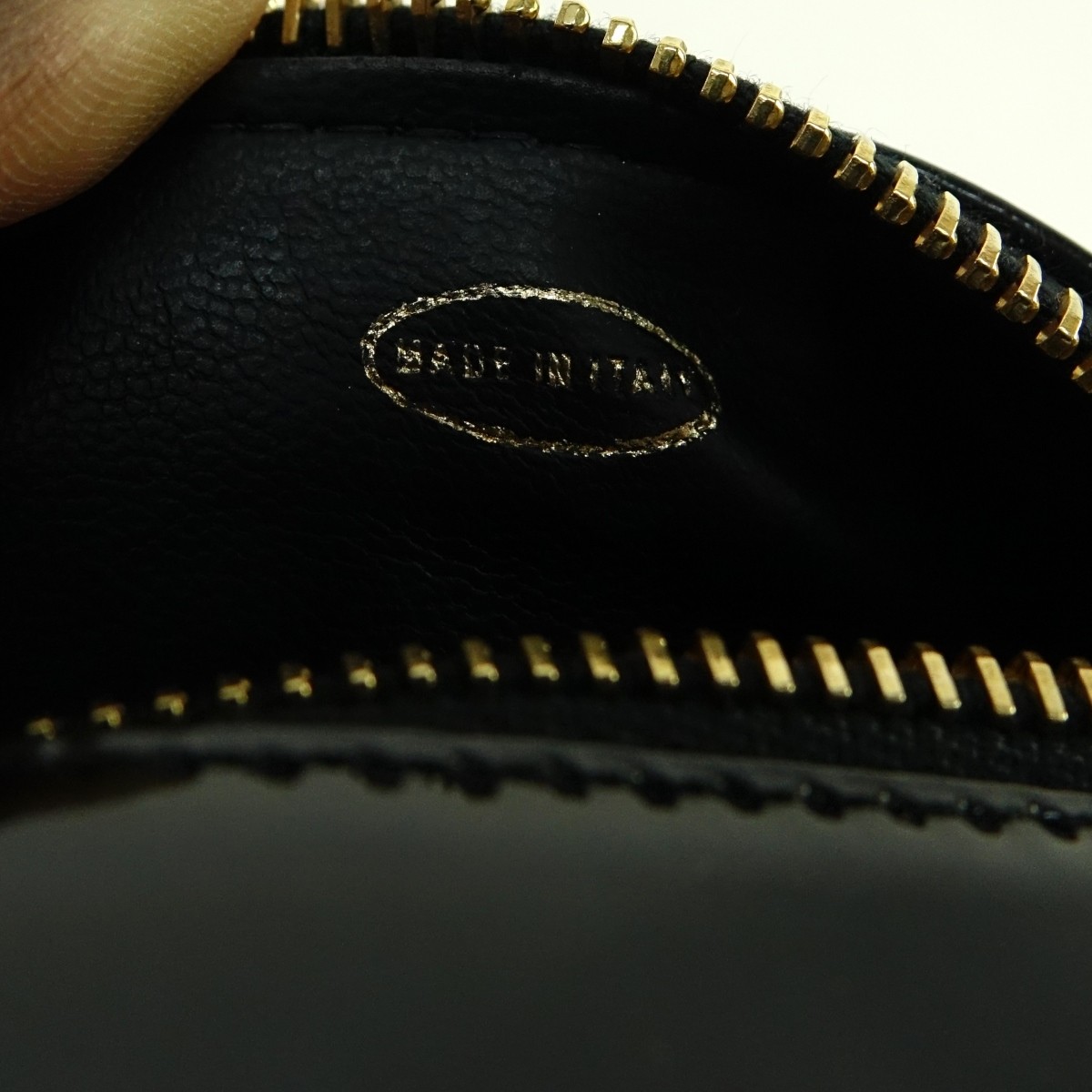 Chanel Black Patent Leather Cosmetic Bag