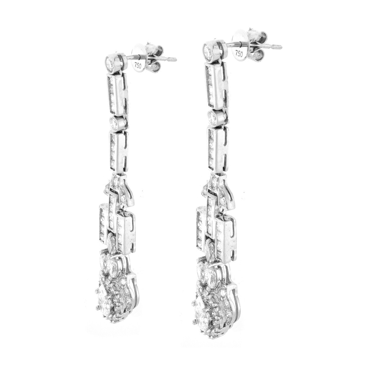 Diamond and 18K Gold Earrings