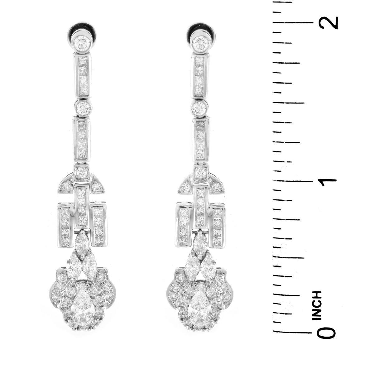 Diamond and 18K Gold Earrings