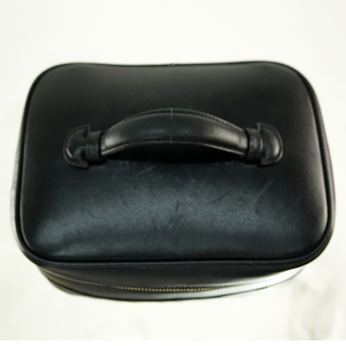 Chanel Black Quilted Leather Cosmetic Bag