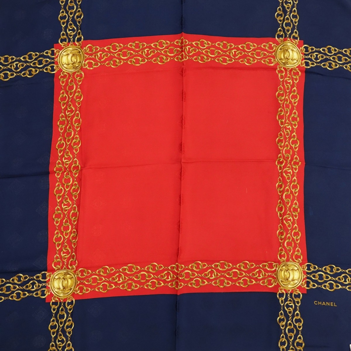 Chanel Jacquard Silk Scarf