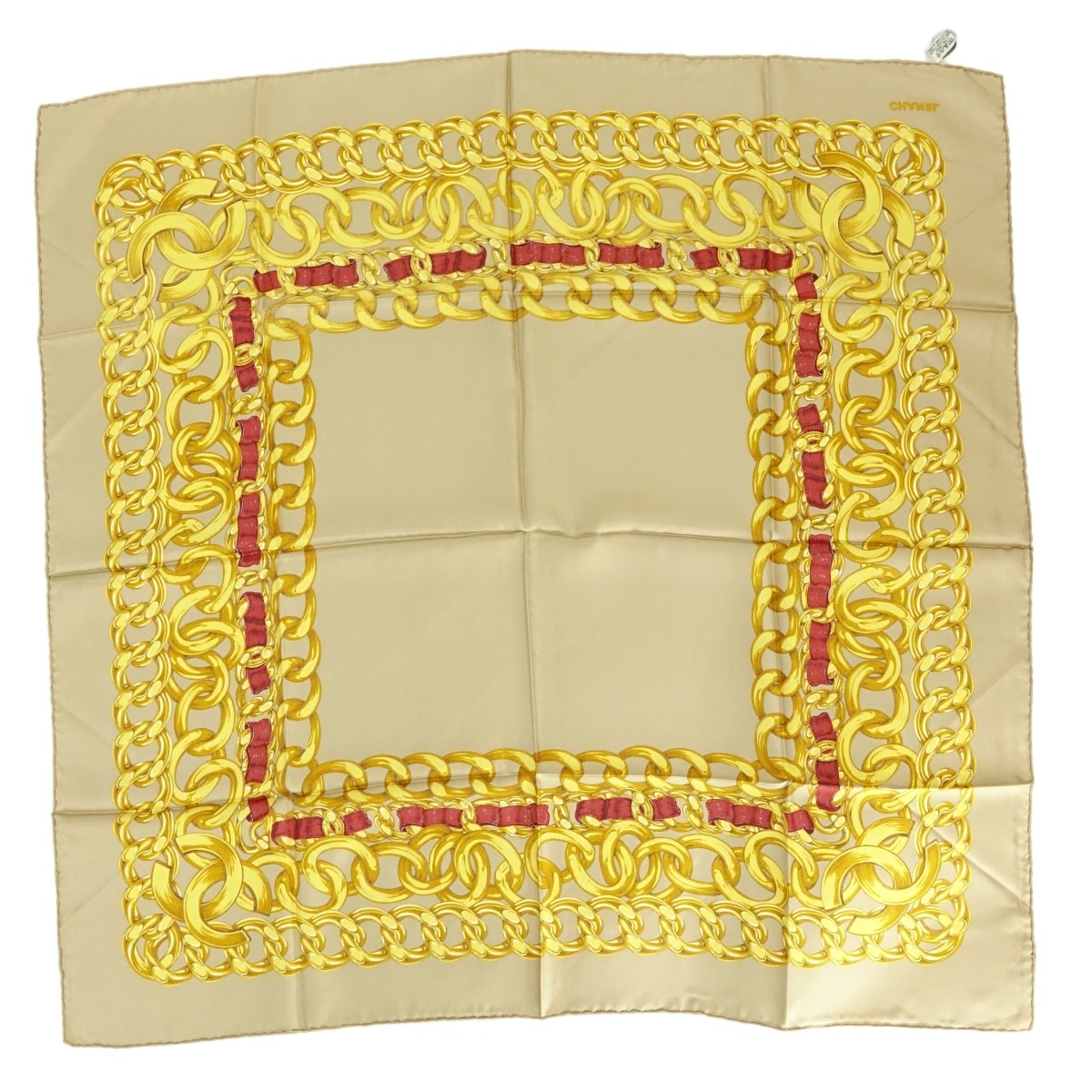 Chanel Jacquard Silk Scarf