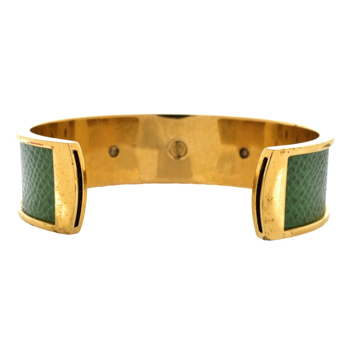 Hermes Epsom Leather Kelly Cuff Bracelet
