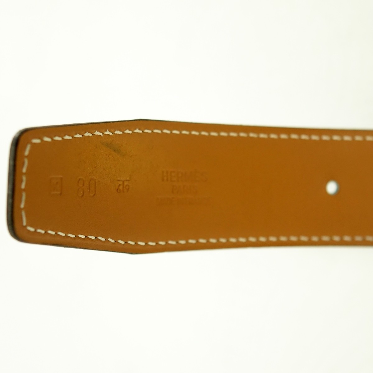 Hermes Blue Jean Epsom Leather Quizz Lacquer Belt