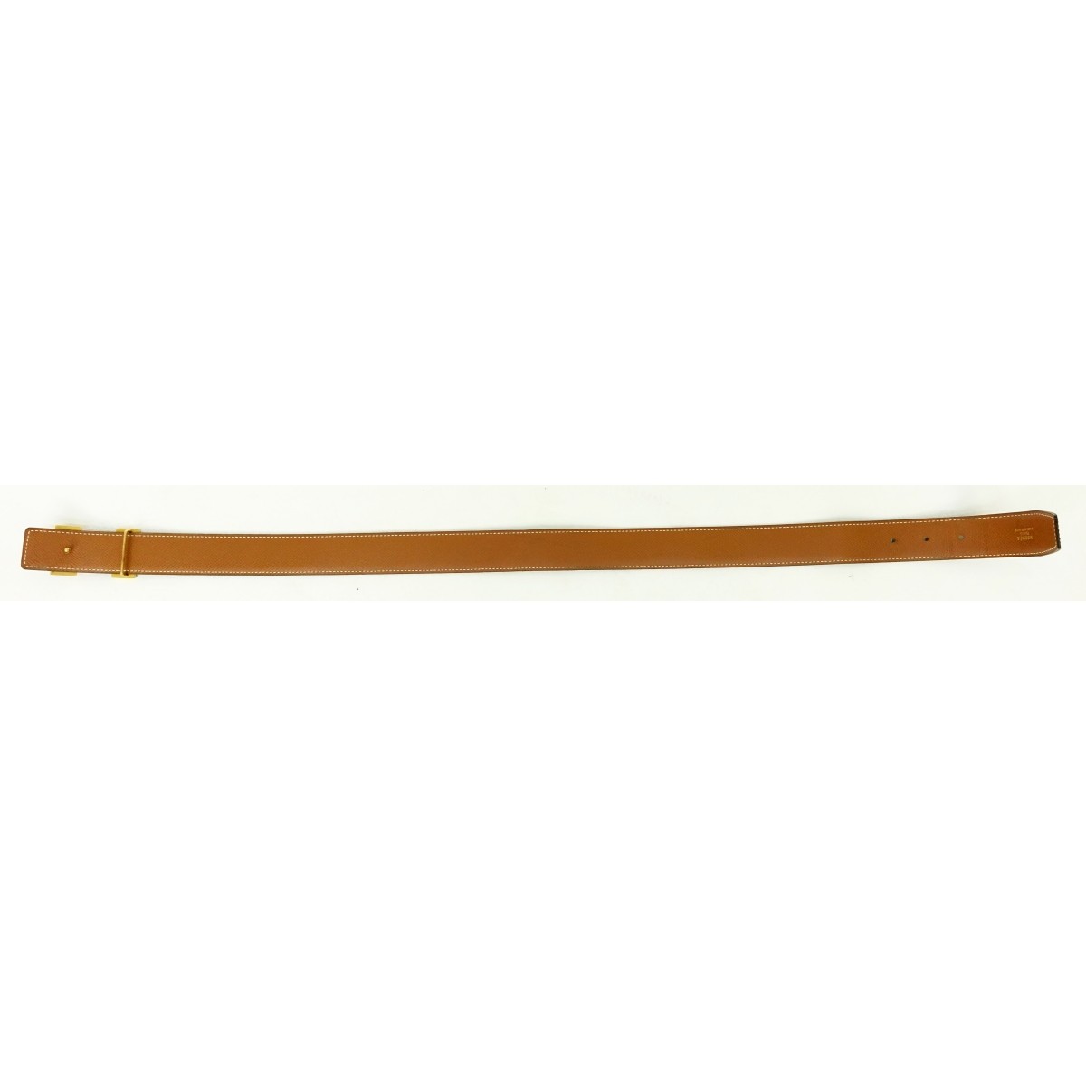 Hermes Black Clemence Leather H Belt 65