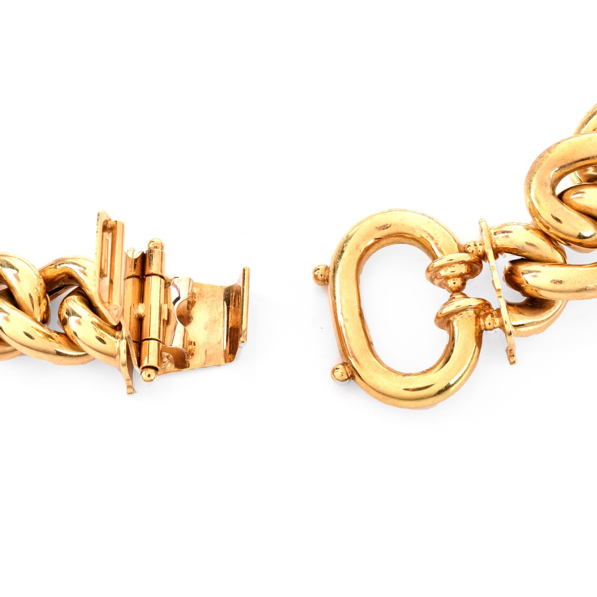 Vintage Italian 18K Gold Link Necklace
