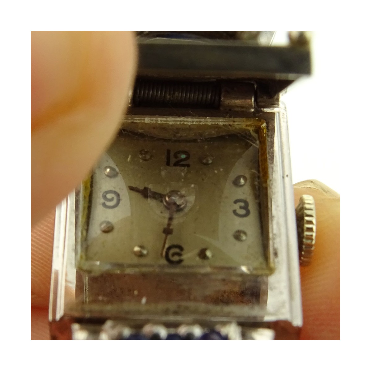 Lady's1940's Diamond and 14K Gold Watch