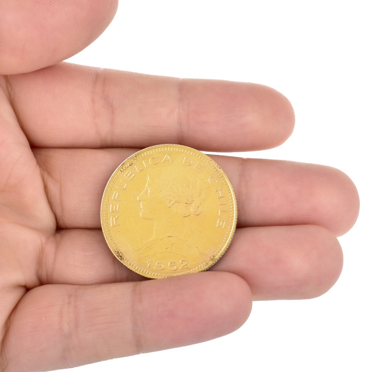 Chilean 50 Pesos Gold Coin
