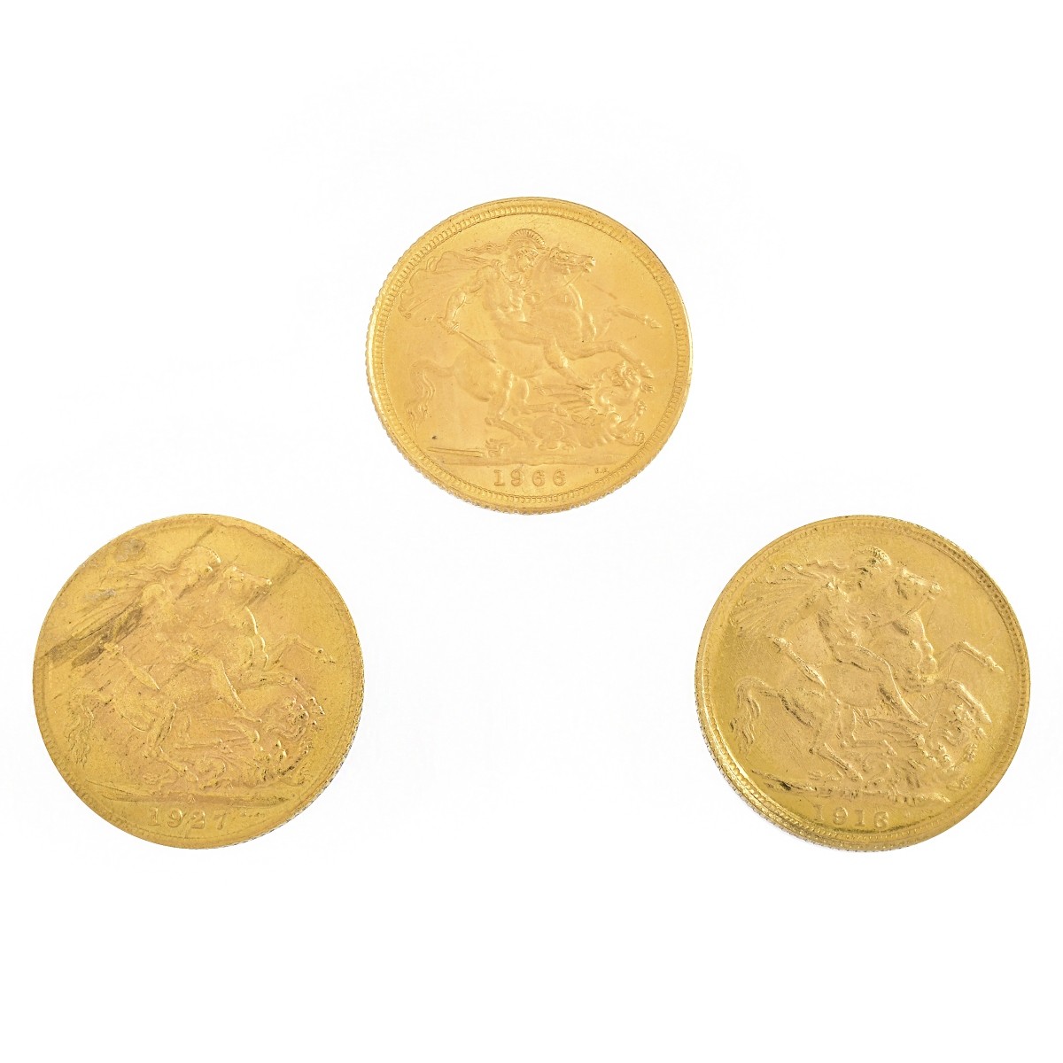 Three (3) British Gold Sovereigns