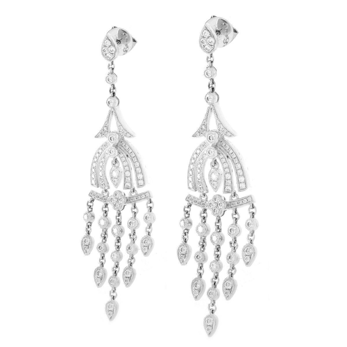 Diamond and 18K Gold Earrings