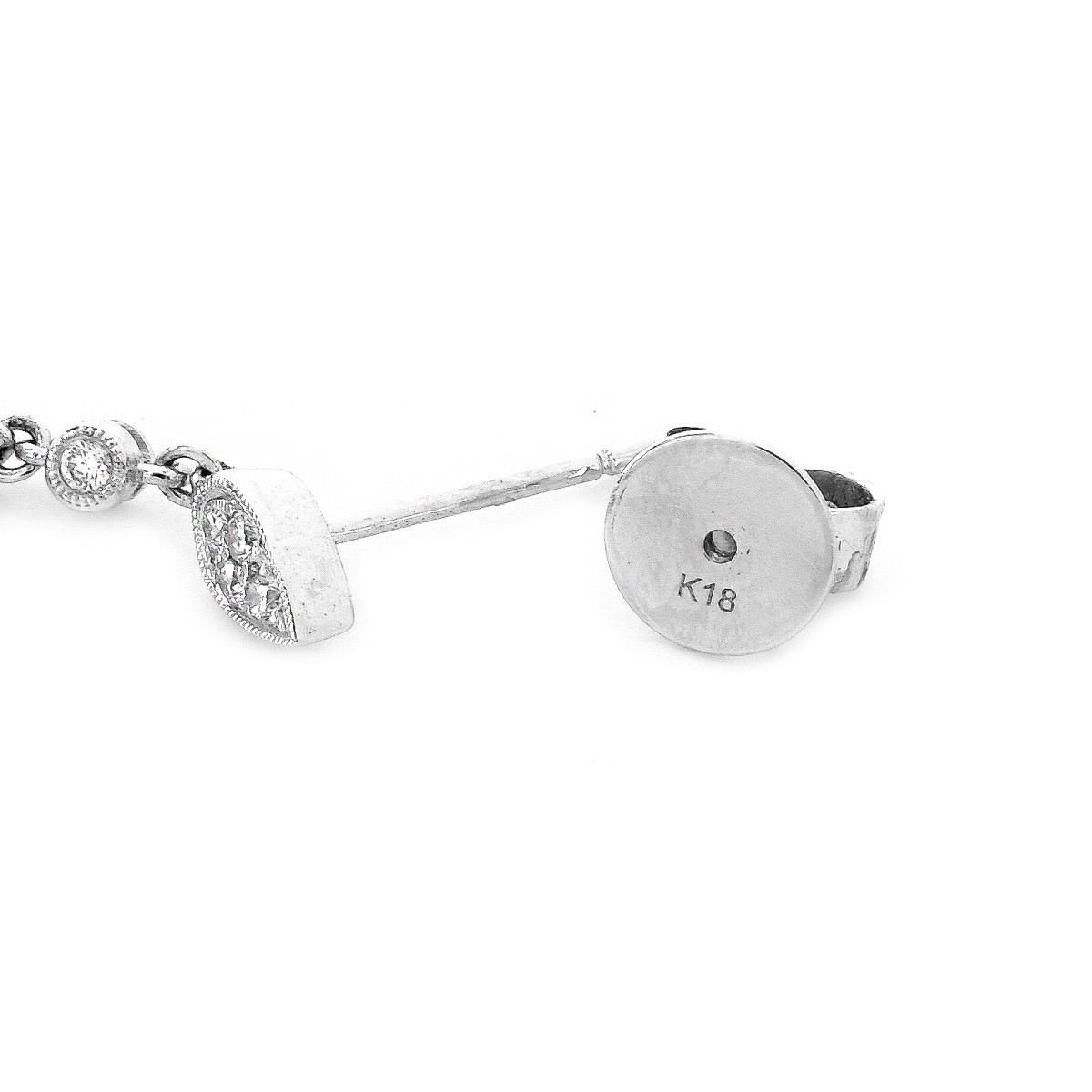 Diamond and 18K Gold Earrings