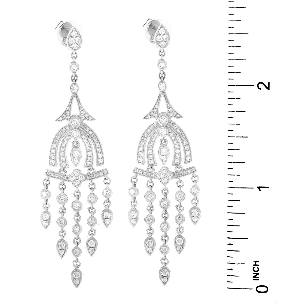 Diamond and 18K Gold Earrings