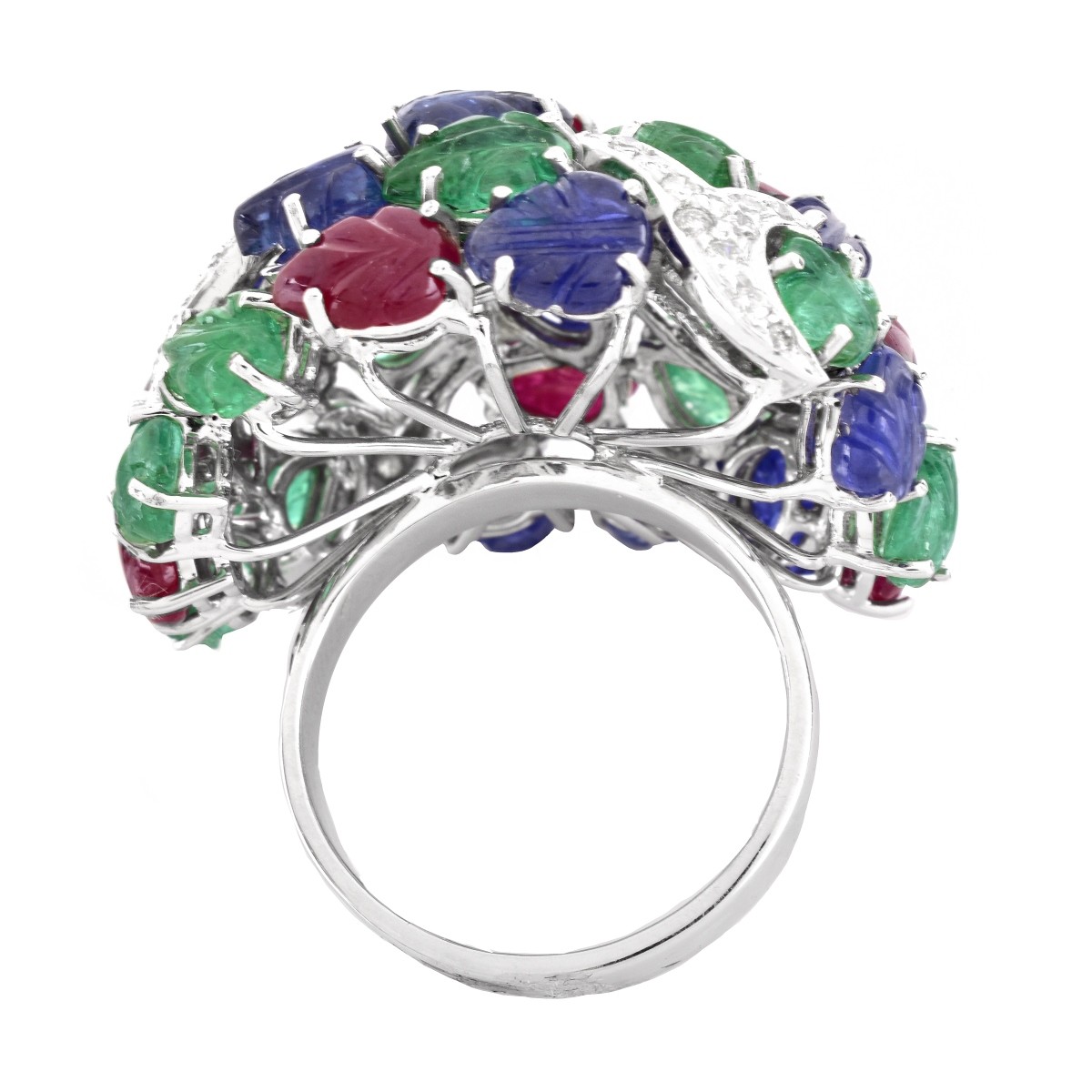 Cartier style Tutti Frutti Ring