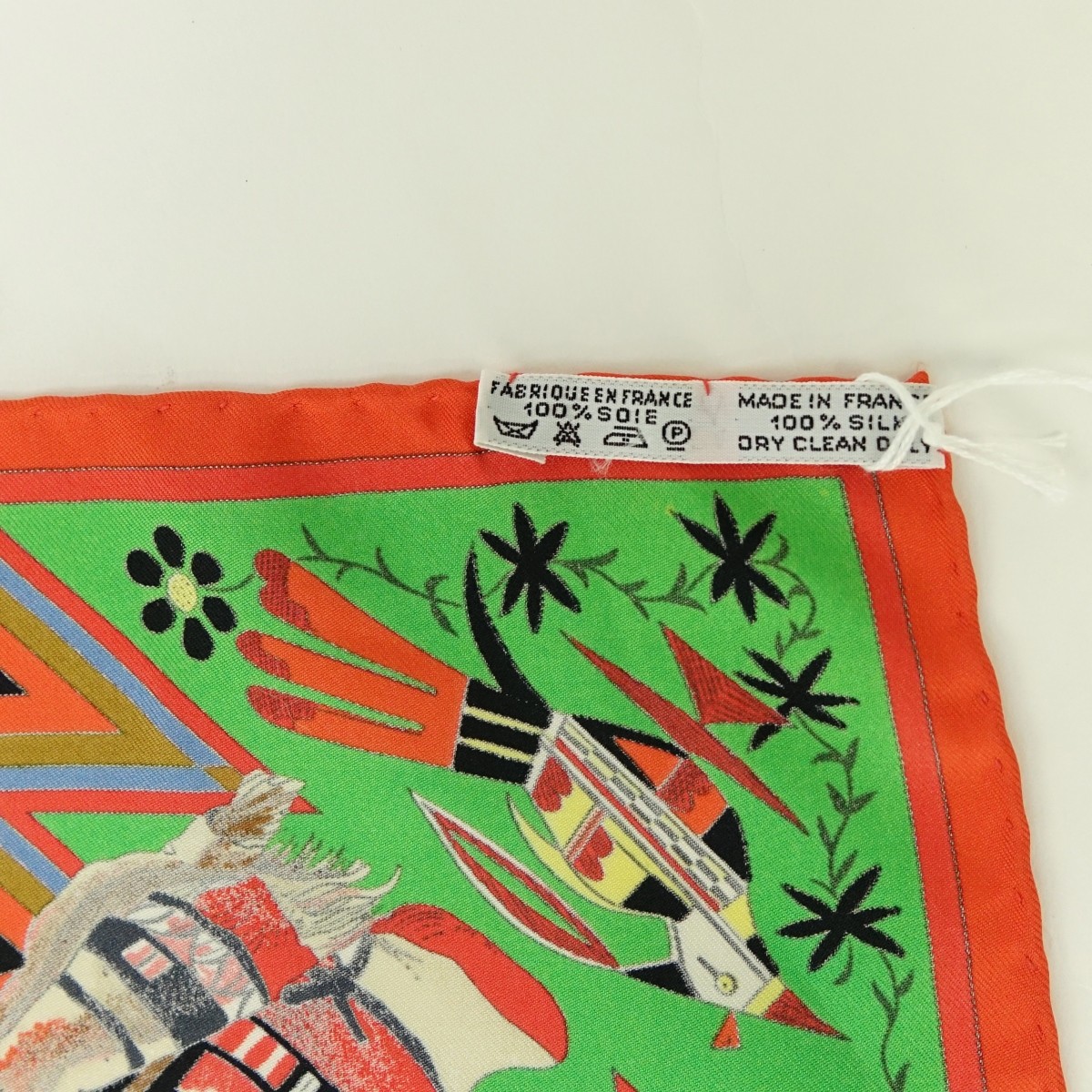 Hermes Kermit Oliver Kachinas Twill Silk Scarf