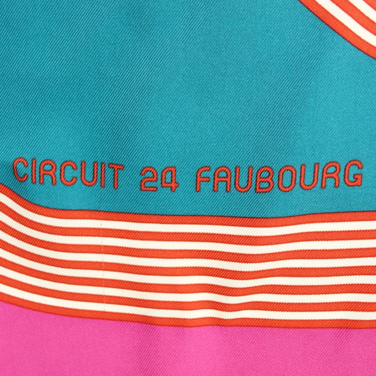 Hermes Circuit 24 Faubourg Twill Silk Scarf