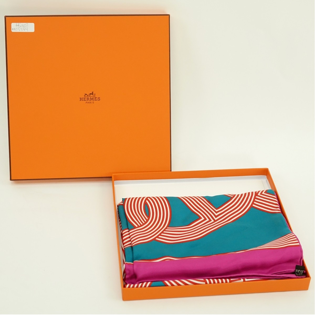 Hermes Circuit 24 Faubourg Twill Silk Scarf