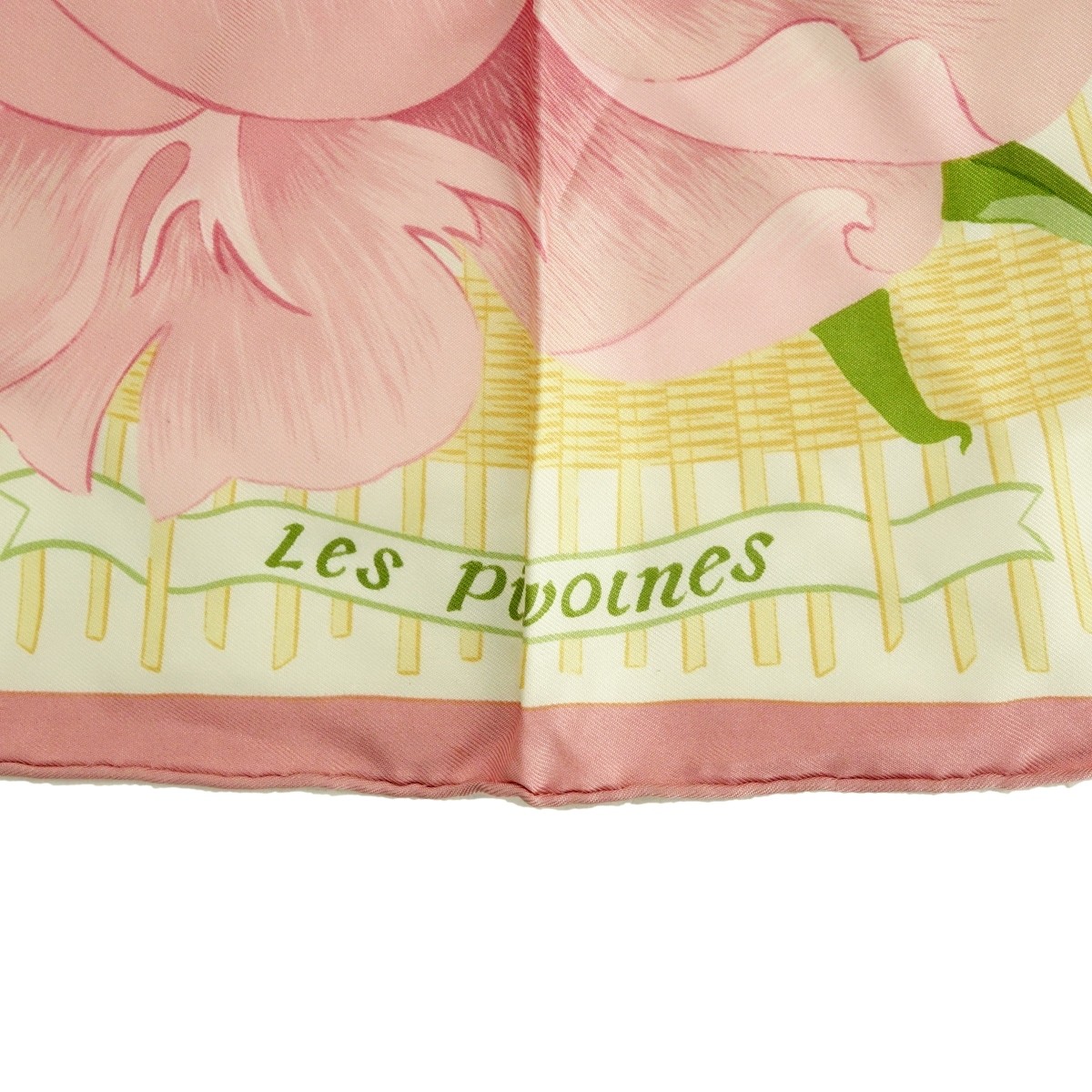 Hermes Les Pivoines Twill Silk Scarf