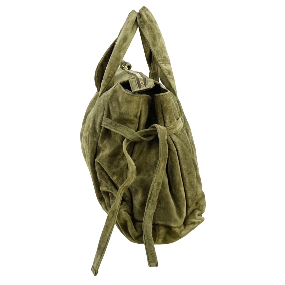 Gucci Moss Green Suede Hysteria MM Bag