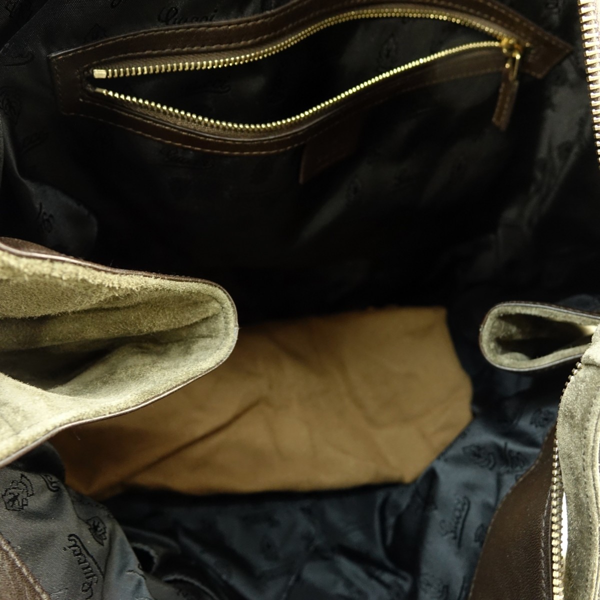 Gucci Moss Green Suede Hysteria MM Bag