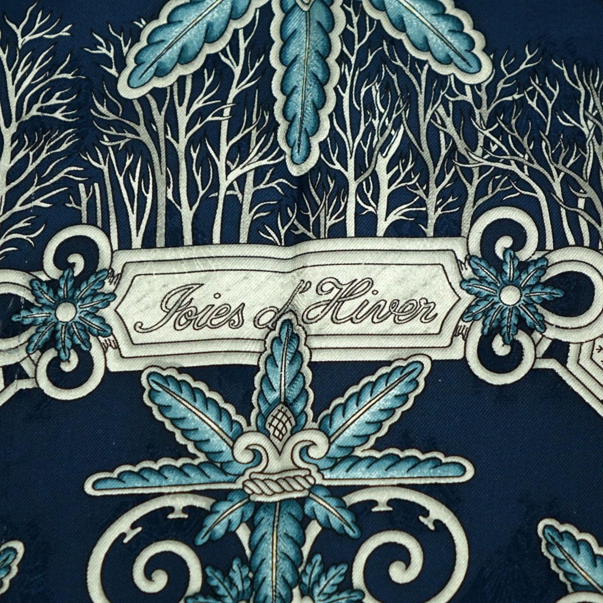 Hermes Joies d'Hiver Jacquard Silk Scarf