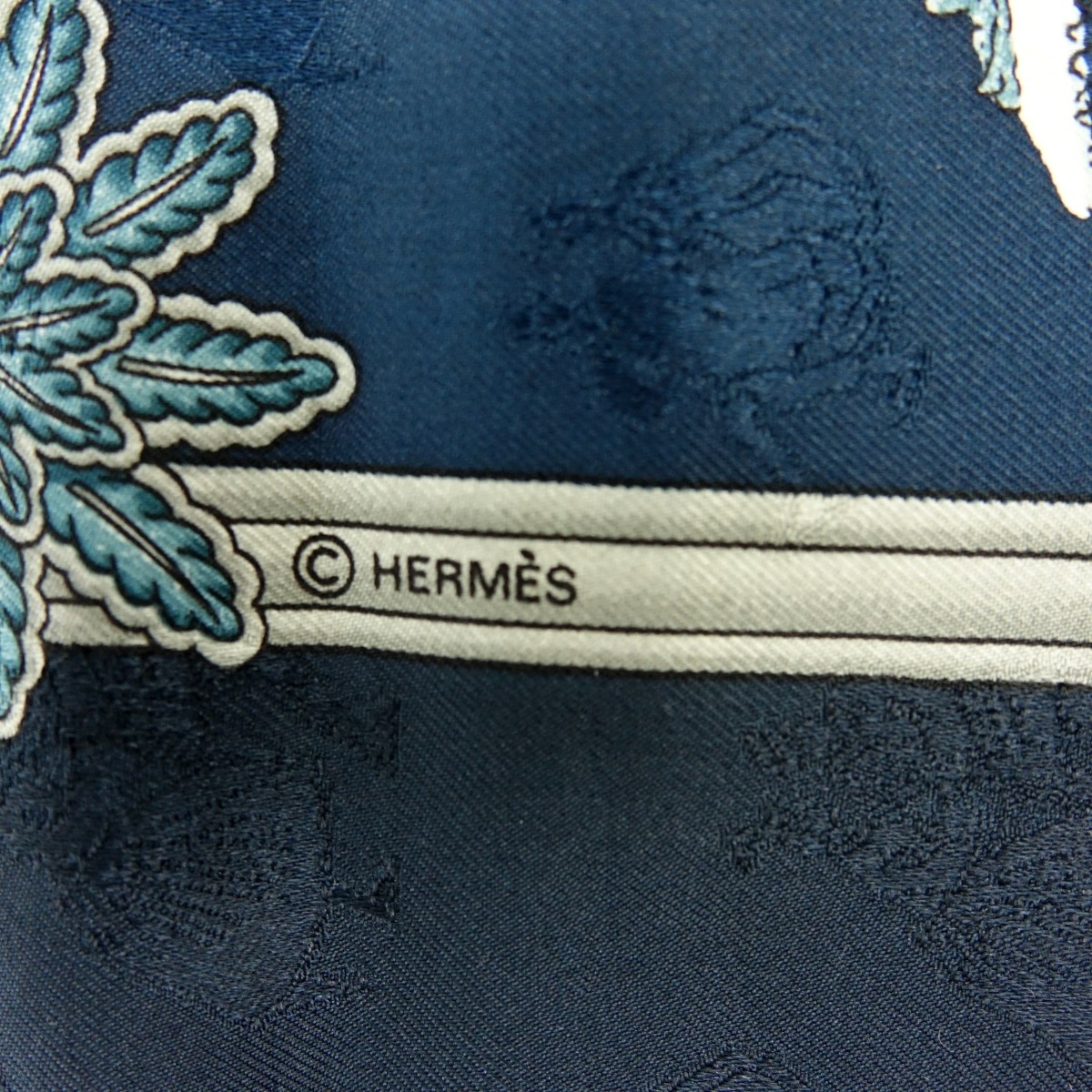 Hermes Joies d'Hiver Jacquard Silk Scarf
