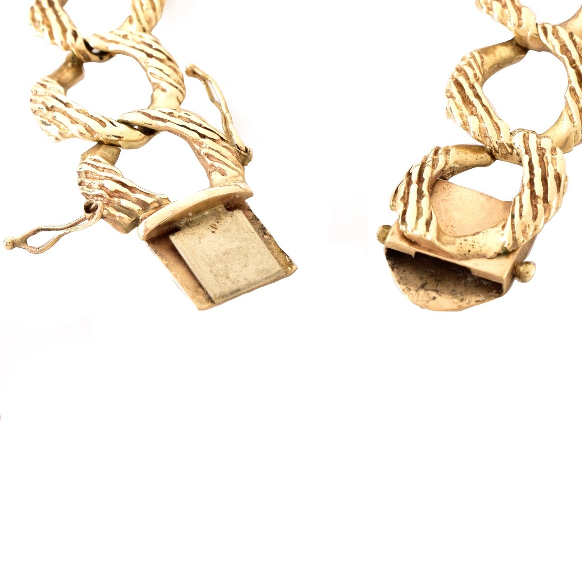 Man's Vintage Diamond and 14K Gold Bracelet