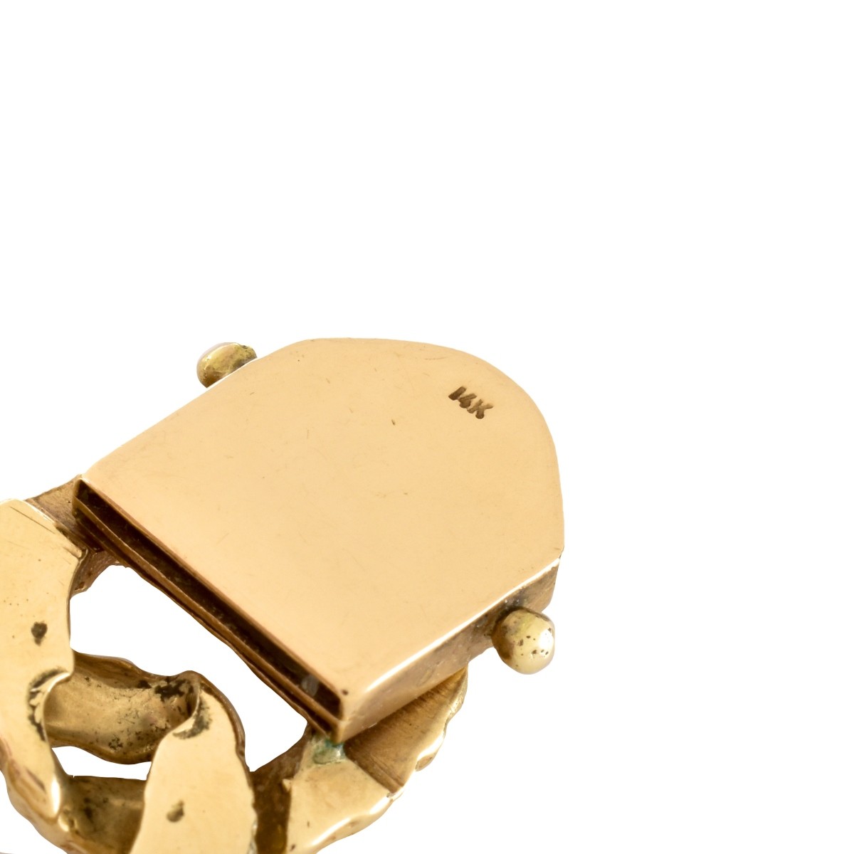 Man's Vintage Diamond and 14K Gold Bracelet