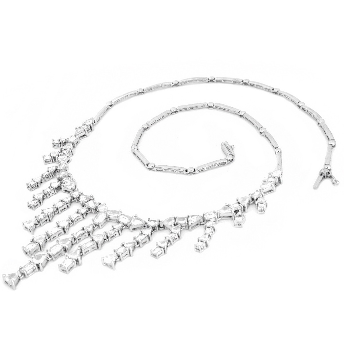 8.42ct Diamond and 18K Gold Necklace