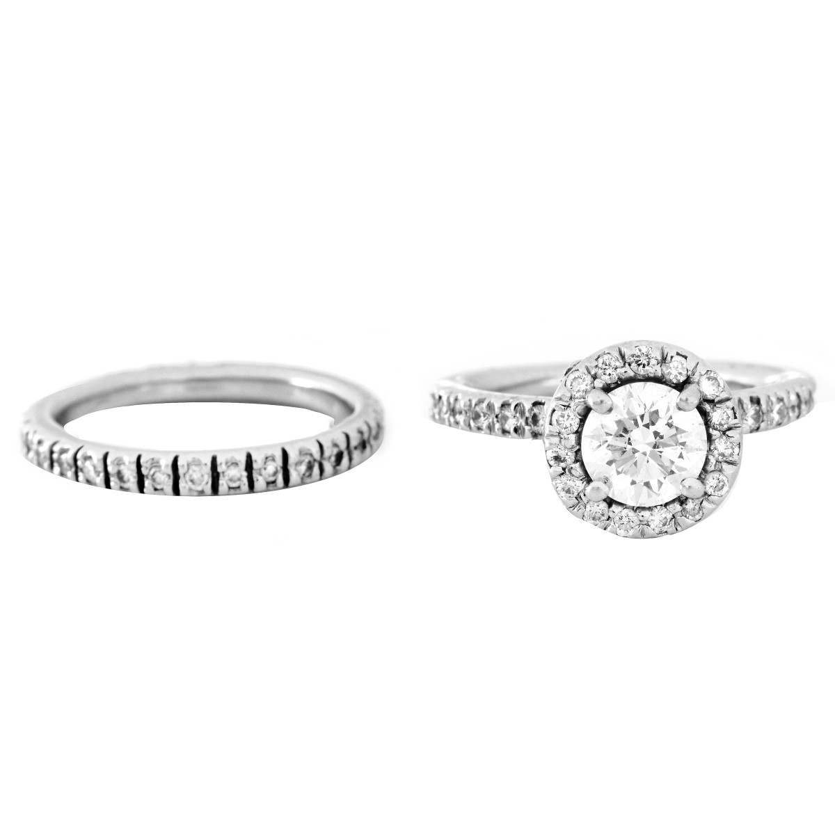 EGL Diamond and Platinum Wedding Set