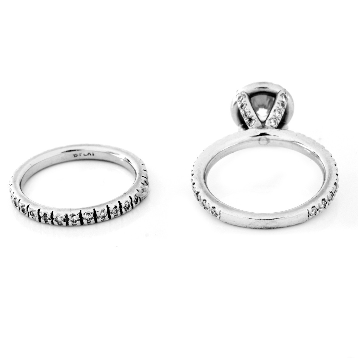 EGL Diamond and Platinum Wedding Set