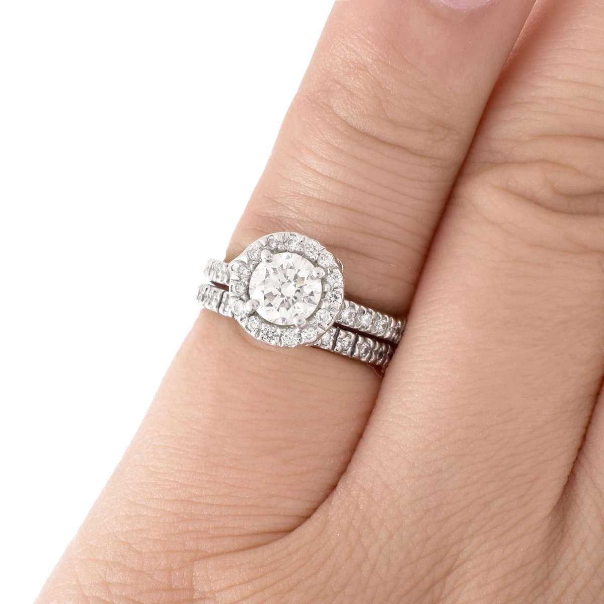 EGL Diamond and Platinum Wedding Set