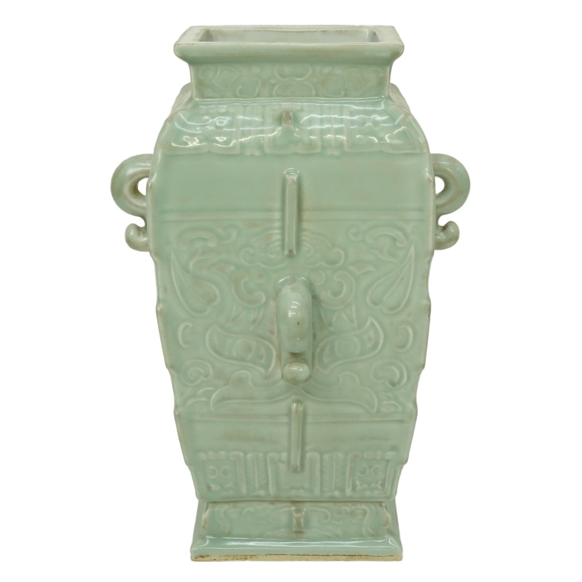 Chinese Celadon Glazed Archaic Style Vase