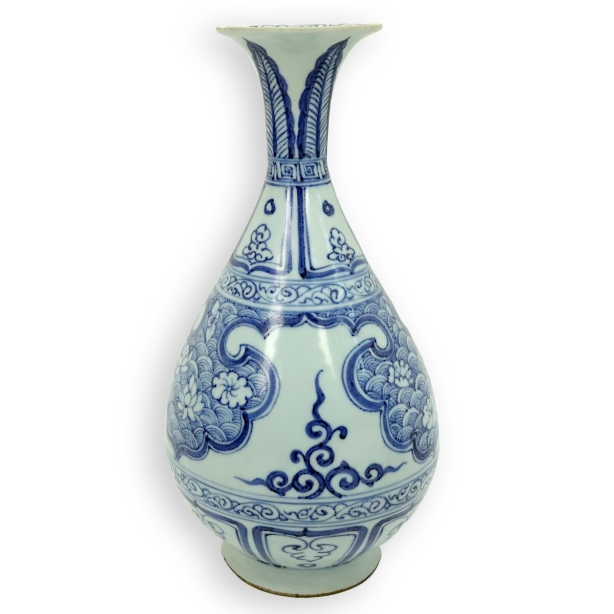 Chinese Blue and White Porcelain Bottle Vase