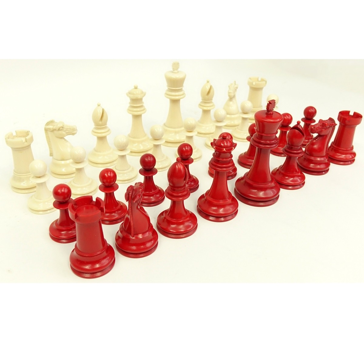 19th Century Staunton Ivory 32 Piece Chess Set