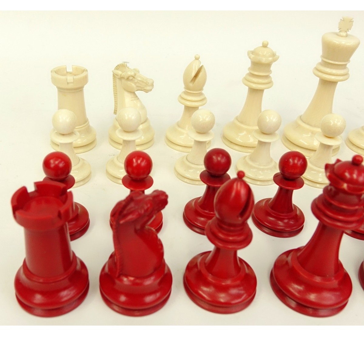 19th Century Staunton Ivory 32 Piece Chess Set