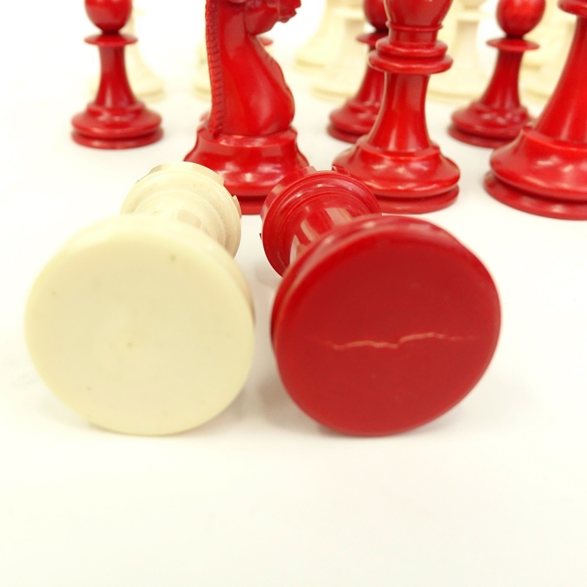 19th Century Staunton Ivory 32 Piece Chess Set