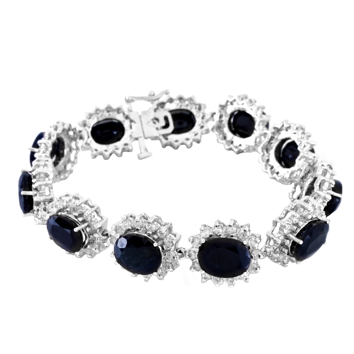 Sapphire, Diamond and 14K Gold Bracelet