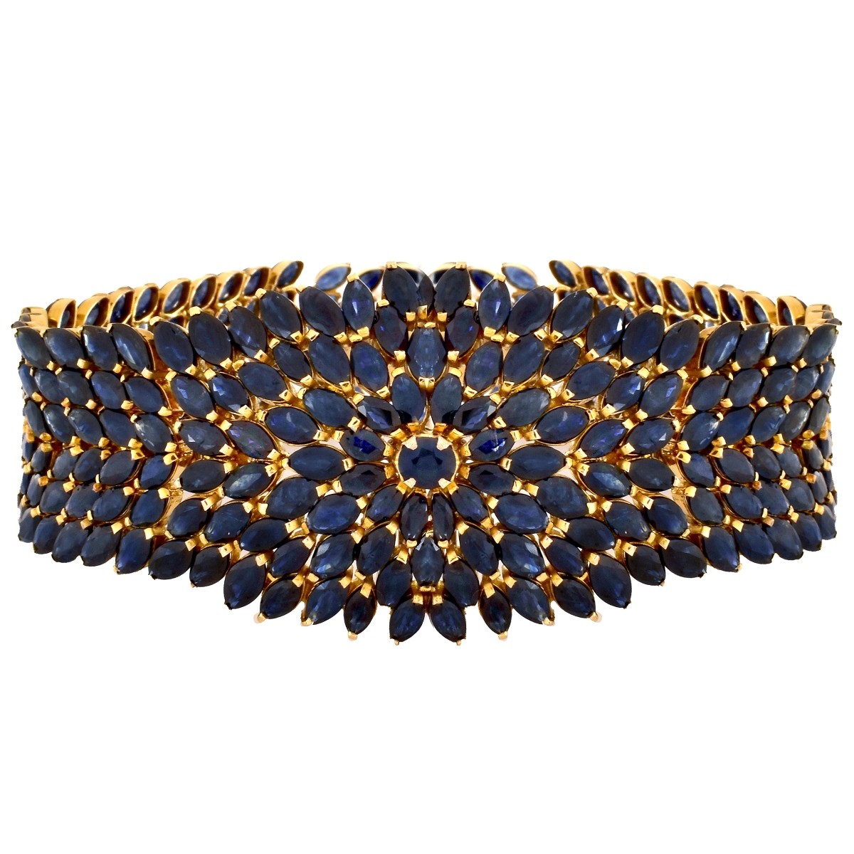 Sapphire and 18K Gold Bracelet