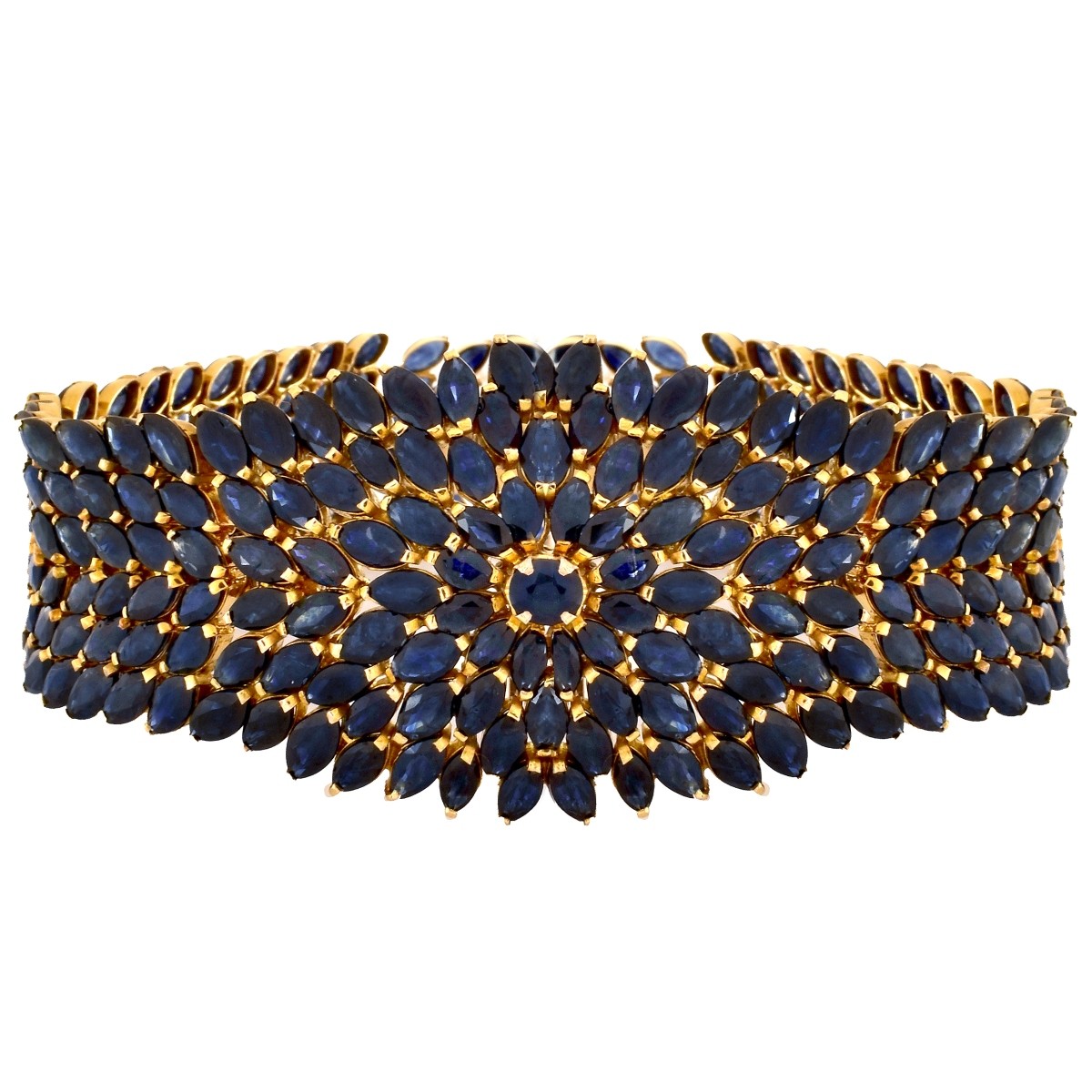 Sapphire and 18K Gold Bracelet