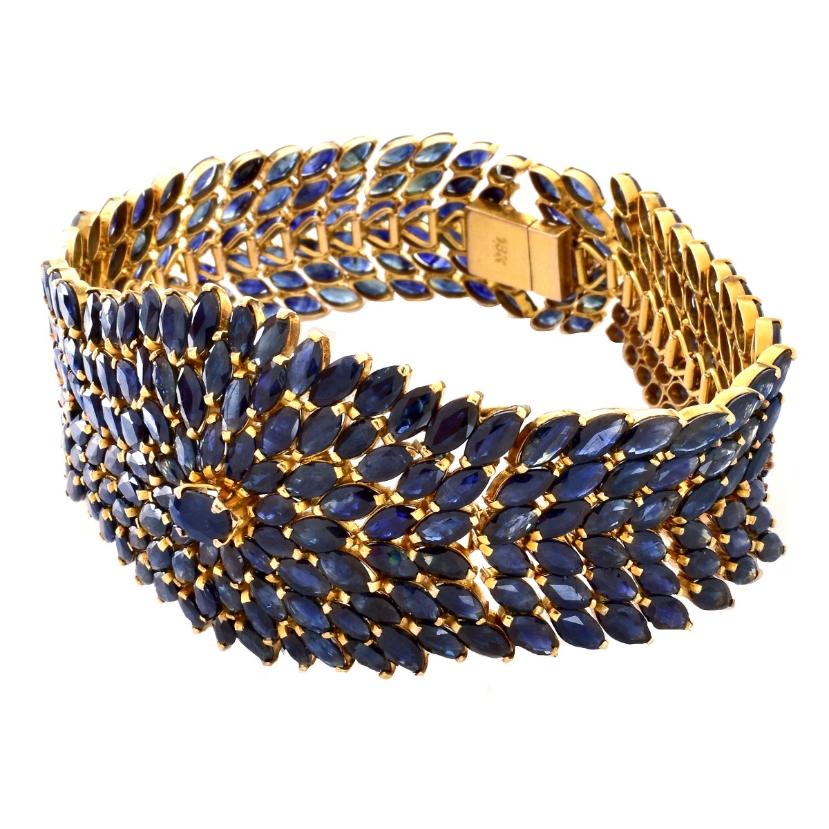 Sapphire and 18K Gold Bracelet