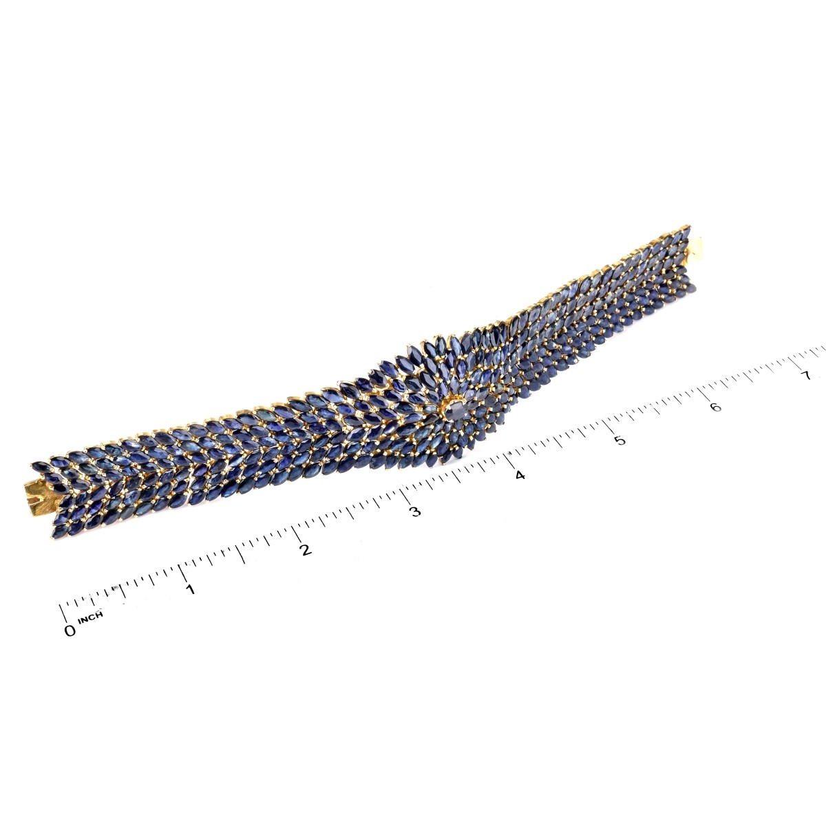 Sapphire and 18K Gold Bracelet