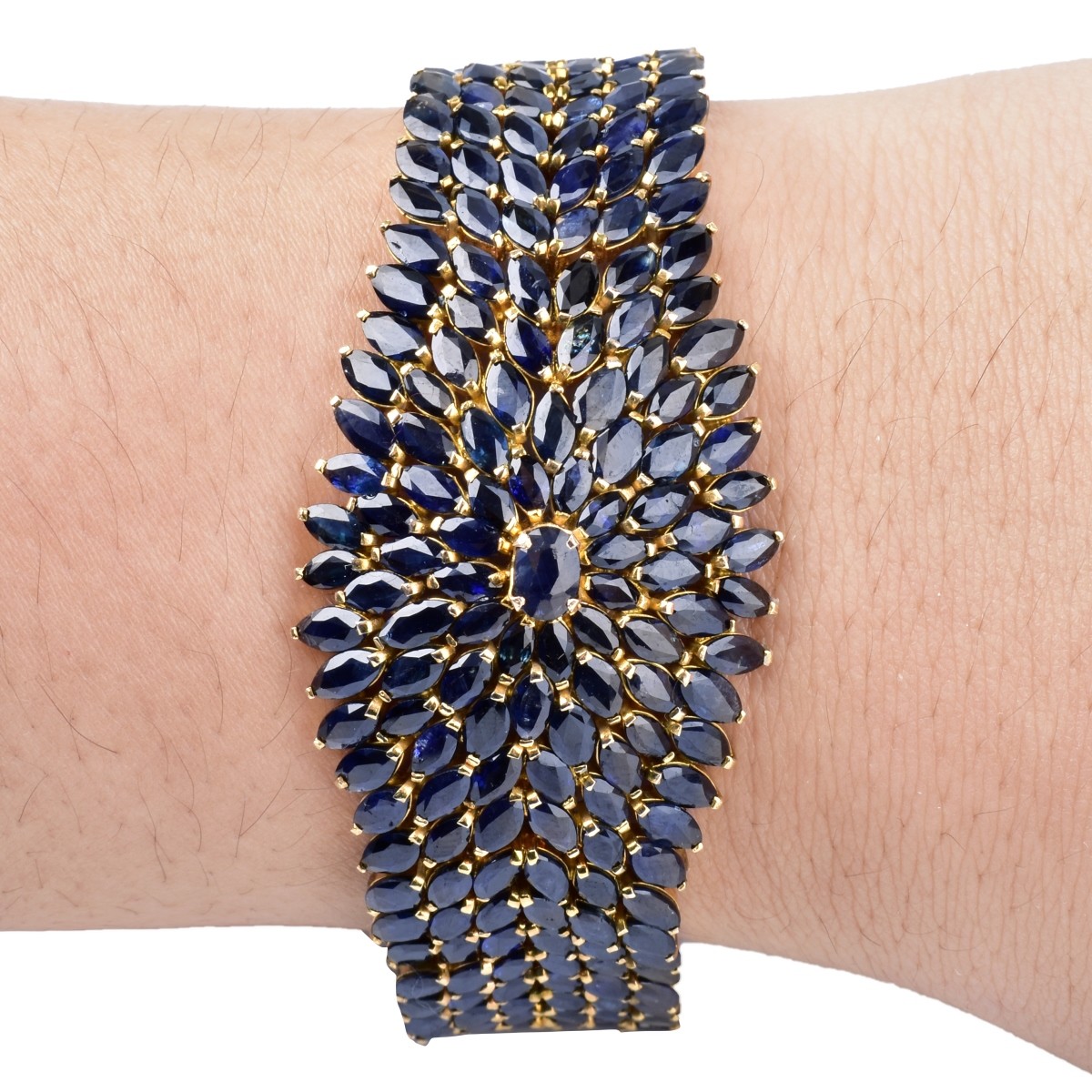 Sapphire and 18K Gold Bracelet