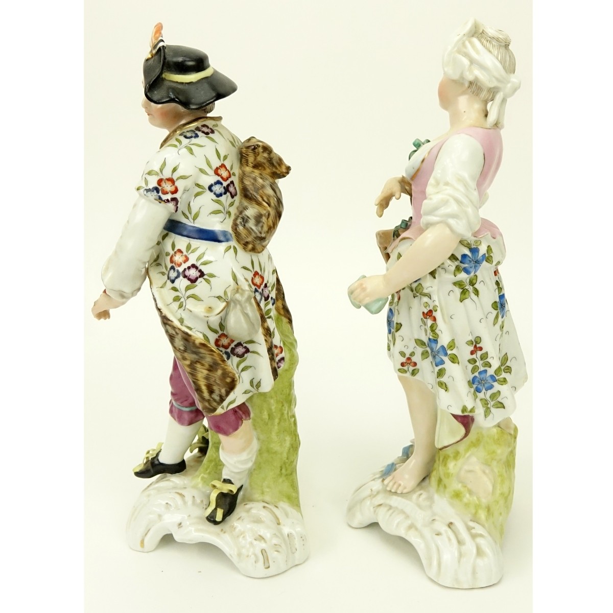 Pair of Chelsea Porcelain Figurines