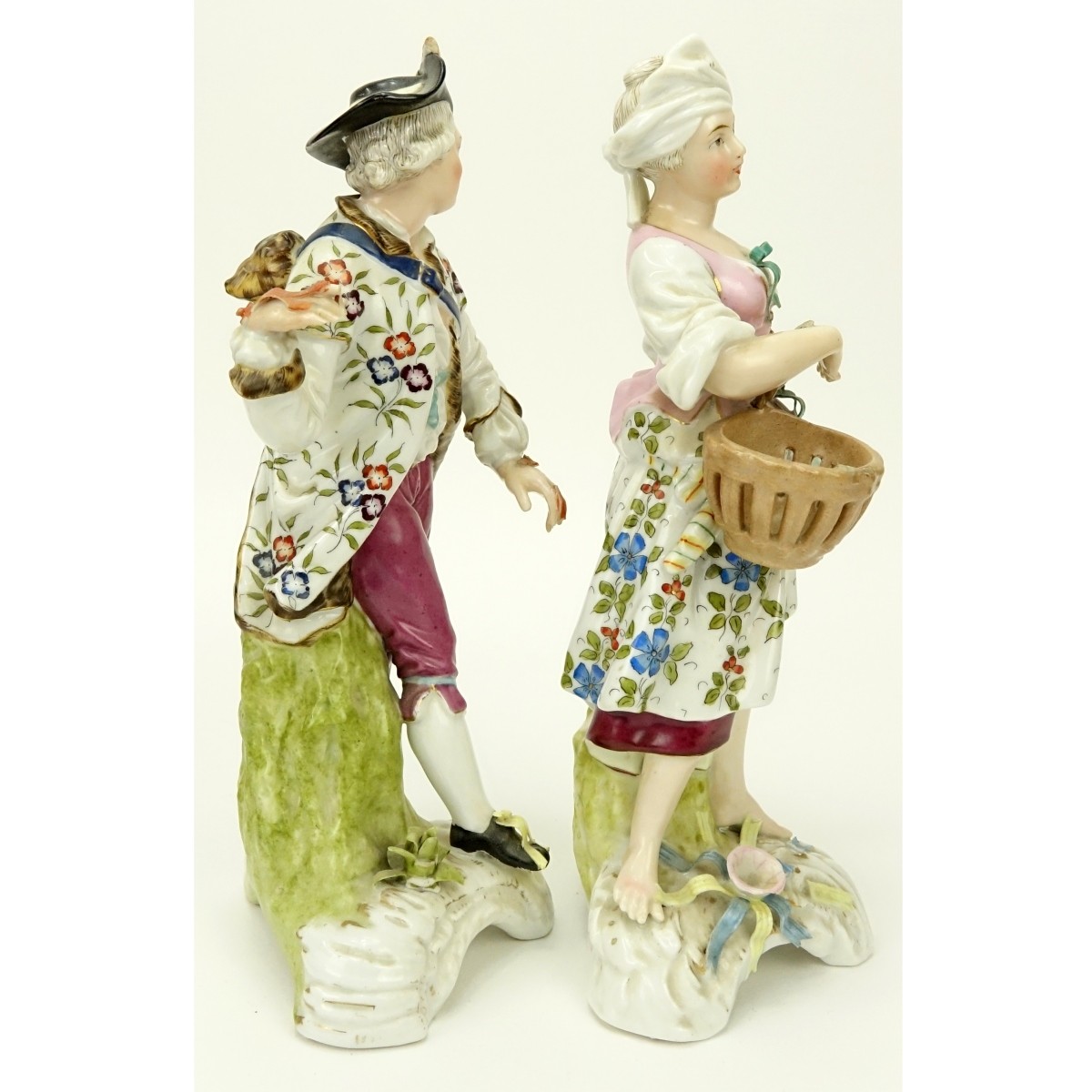 Pair of Chelsea Porcelain Figurines