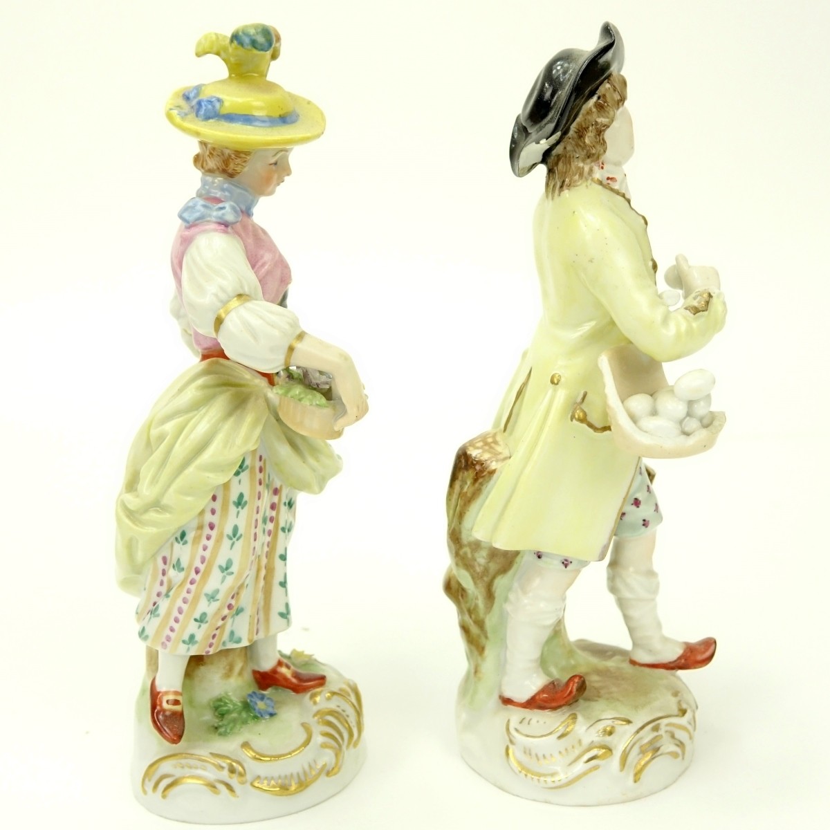 Pair of Dresden Porcelain Figurines